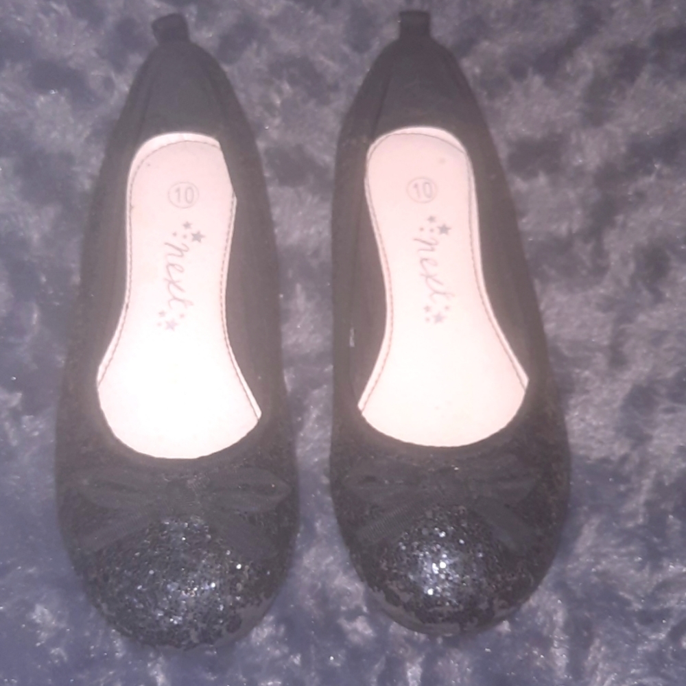 Black sparkle dress shoe size 10